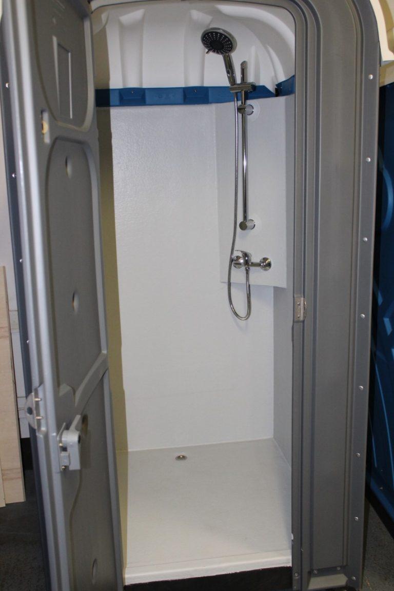 Buiten douchecabine Vos Sanitair Verhuur